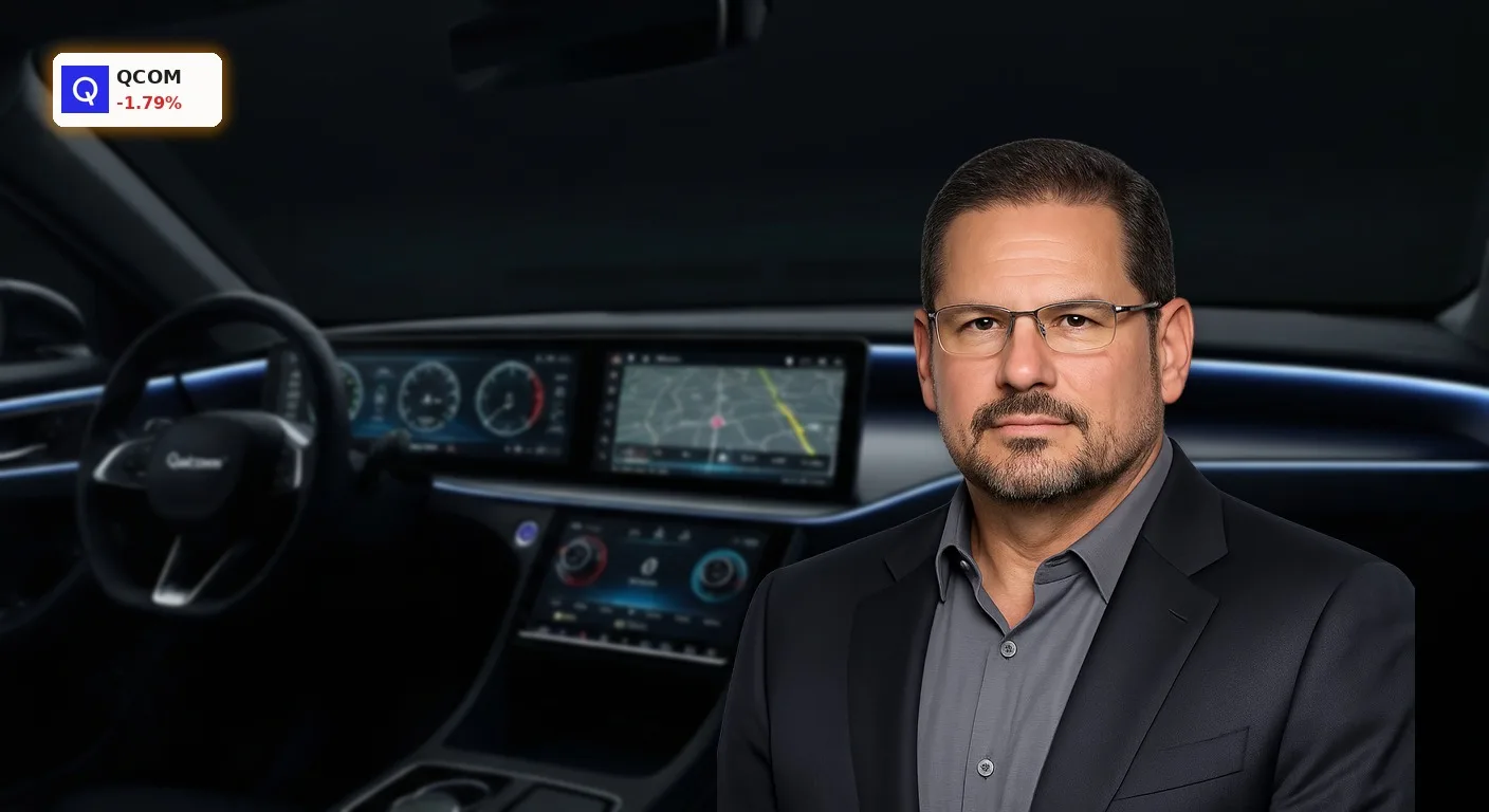 Qualcomm Quartalszahlen enttäuschen: -1,8% nach Prognose-Schock 3 Modernes Auto-Cockpit mit Digitalanzeige passend zu den neuen Qualcomm Quartalszahlen und der BMW-Partnerschaft.
