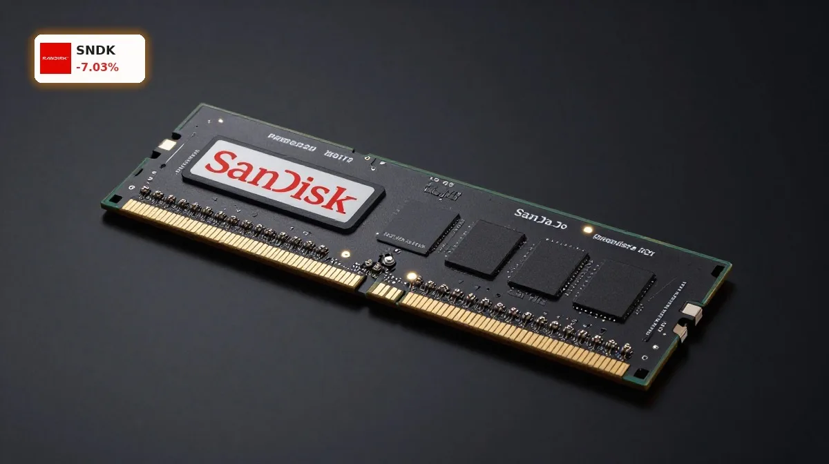 SanDisk Prognose: NAND-Flash-Speicherchip als Symbol für KI-Boom, neue Lieferverträge und stabile Preisstruktur