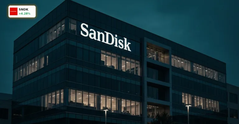 SanDisk Quartalszahlen im Fokus: Aktie springt um 4,3% an