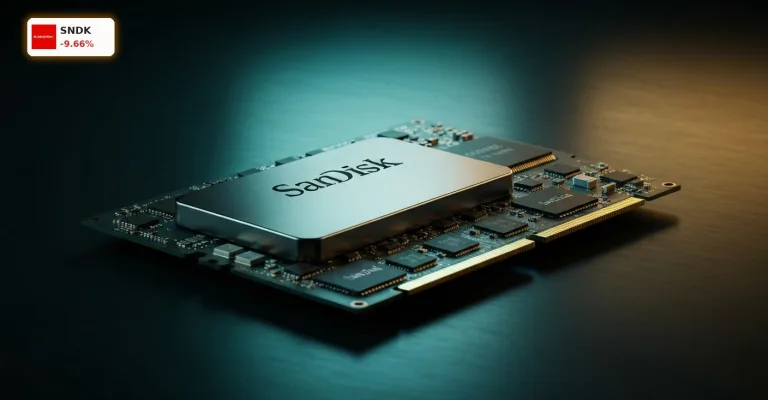 SanDisk Quartal im Fokus: Aktie bricht nach Rallye um 9,7% ein