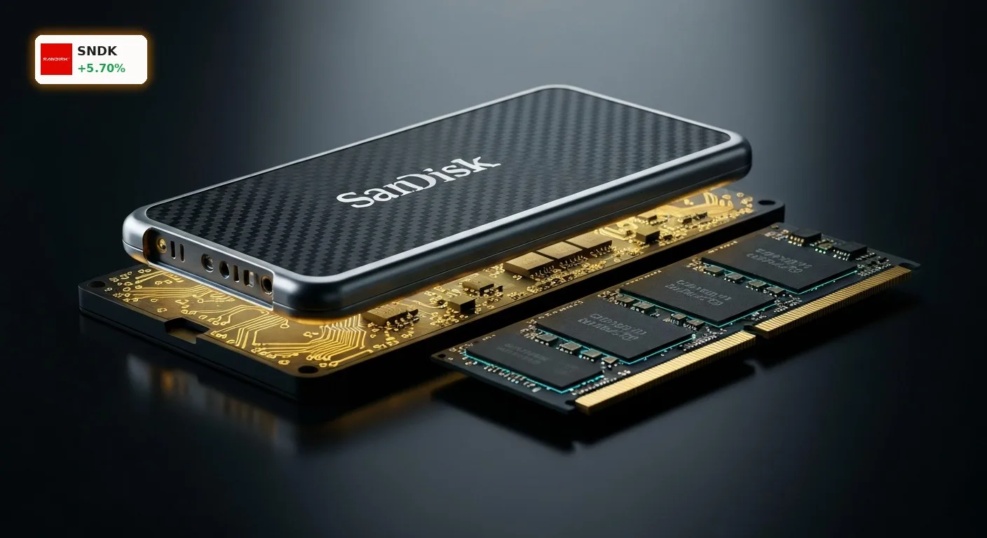Sandisk Analysten feiern +5,7% Rallye nach Druckenmiller-Einstieg 6 Hochwertiger SanDisk Flash-Speicher für KI-Rechenzentren, der die bullischen Prognosen der Sandisk Analysten stützt.