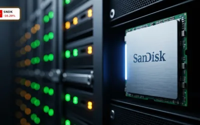 SanDisk KI stürzt um 10% ab: Fed-Schock belastet die Aktie schwer