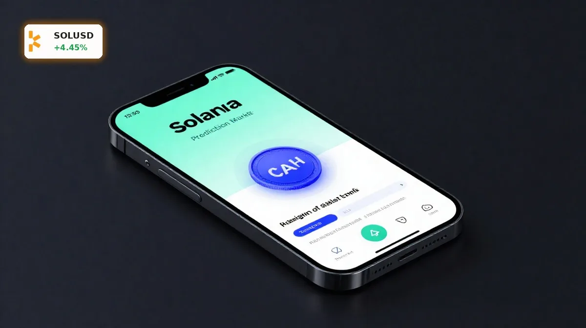 Solana Prediction Market: World startet voll onchain in Phantom 4 Solana Prediction Market in Phantom Wallet auf Smartphone mit onchain Trading und Solana-Design