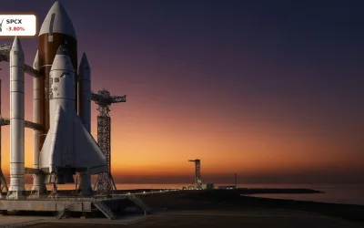 SpaceX IPO unter Druck: Aktie verliert 3,8% nach Rekordjagd