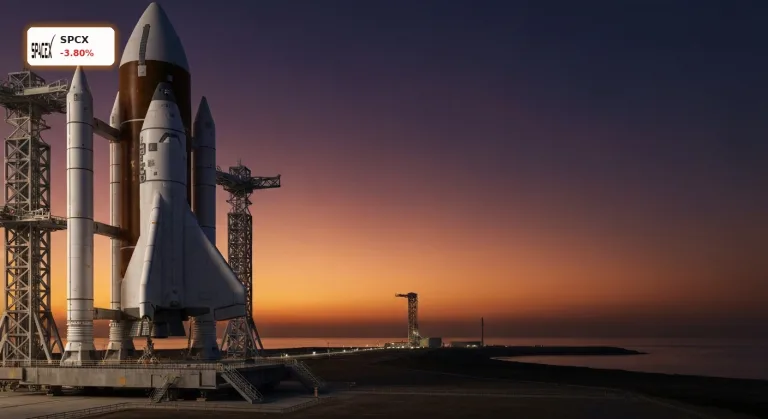SpaceX IPO unter Druck: Aktie verliert 3,8% nach Rekordjagd