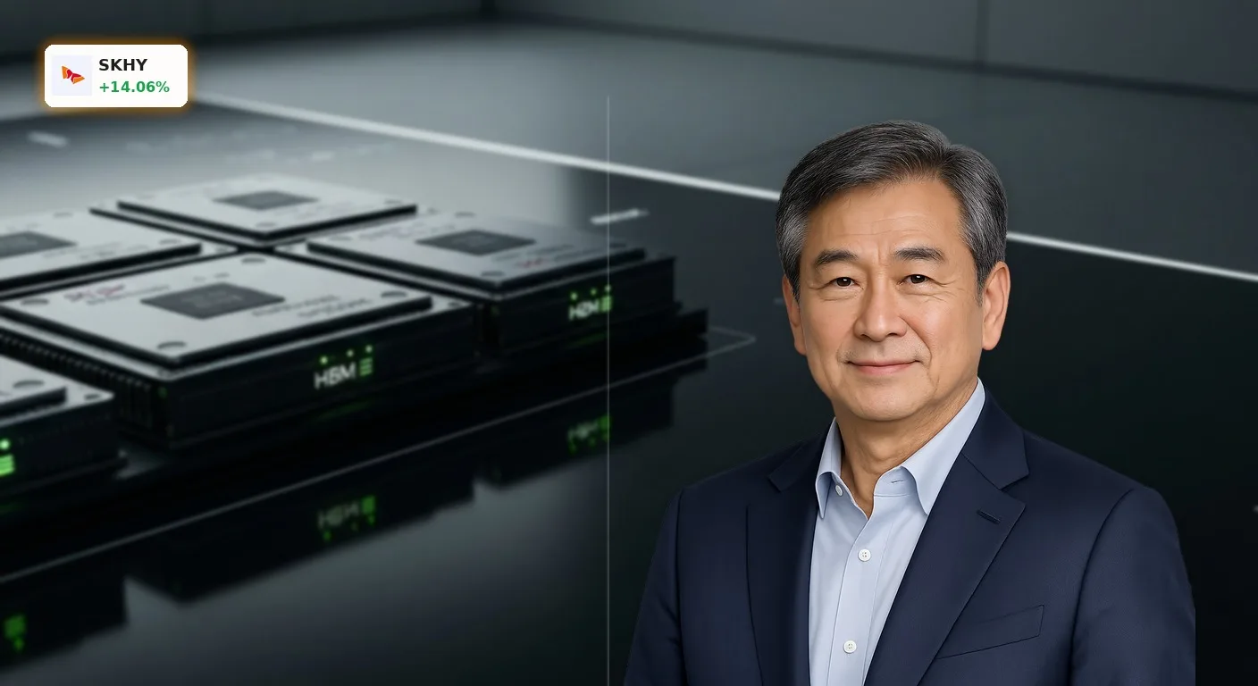 Markt im Fokus: SK Hynix treibt KI-Revolution voran 5 Nahaufnahme von High Bandwidth Memory (HBM) Chips von SK Hynix, entscheidend für die KI Aktie.