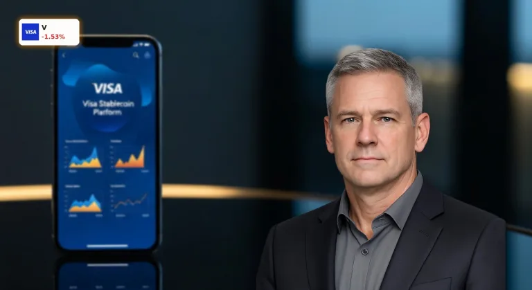 Visa Stablecoin Plattform startet: Aktie bricht nach News um 1,5% ein
