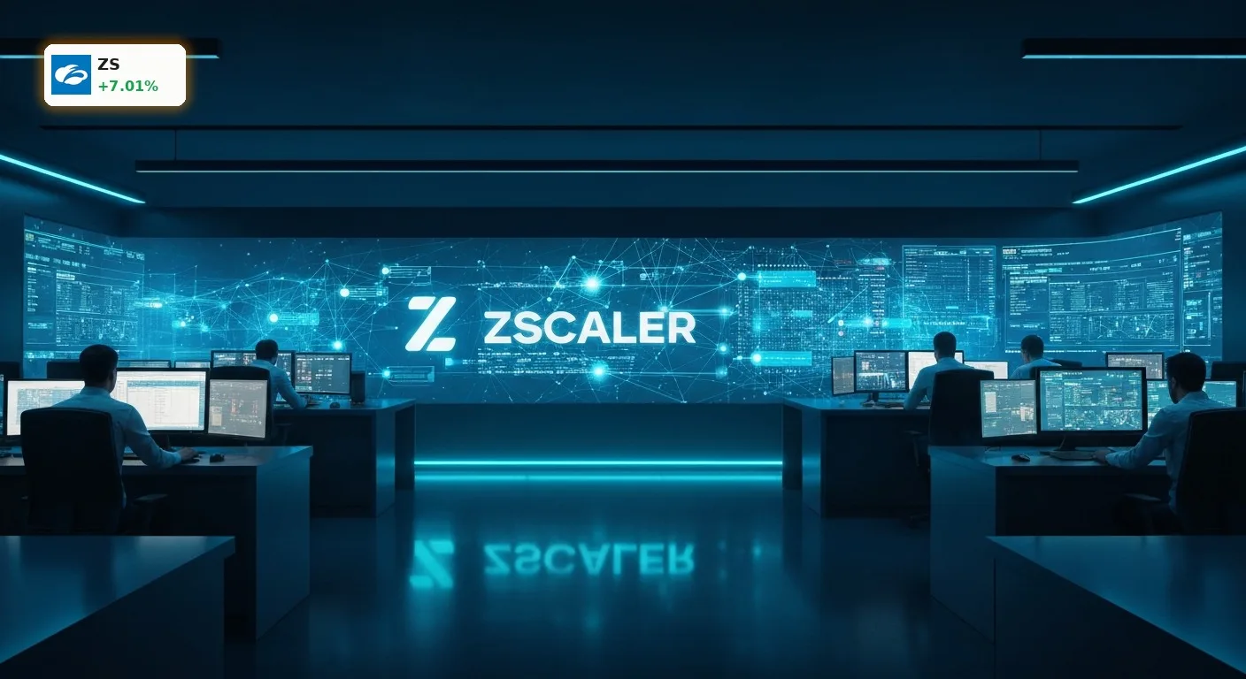 Zscaler Uebernahme sichert autonome KI-Agenten in modernem Cybersecurity Kontrollzentrum ab.