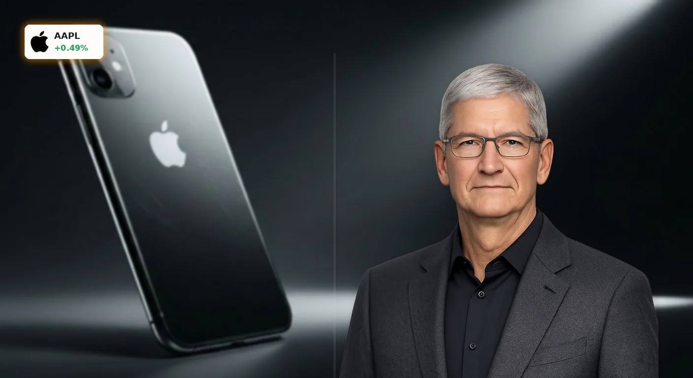 Apple Abstufung durch Jefferies: Sorge um Margen und Glas-iPhone 3 Ein futuristisches Apple iPhone Konzept, möglicherweise aus Glas, das subtile Fertigungsherausforderungen andeutet, im Studio-Licht. Apple Abstufung.