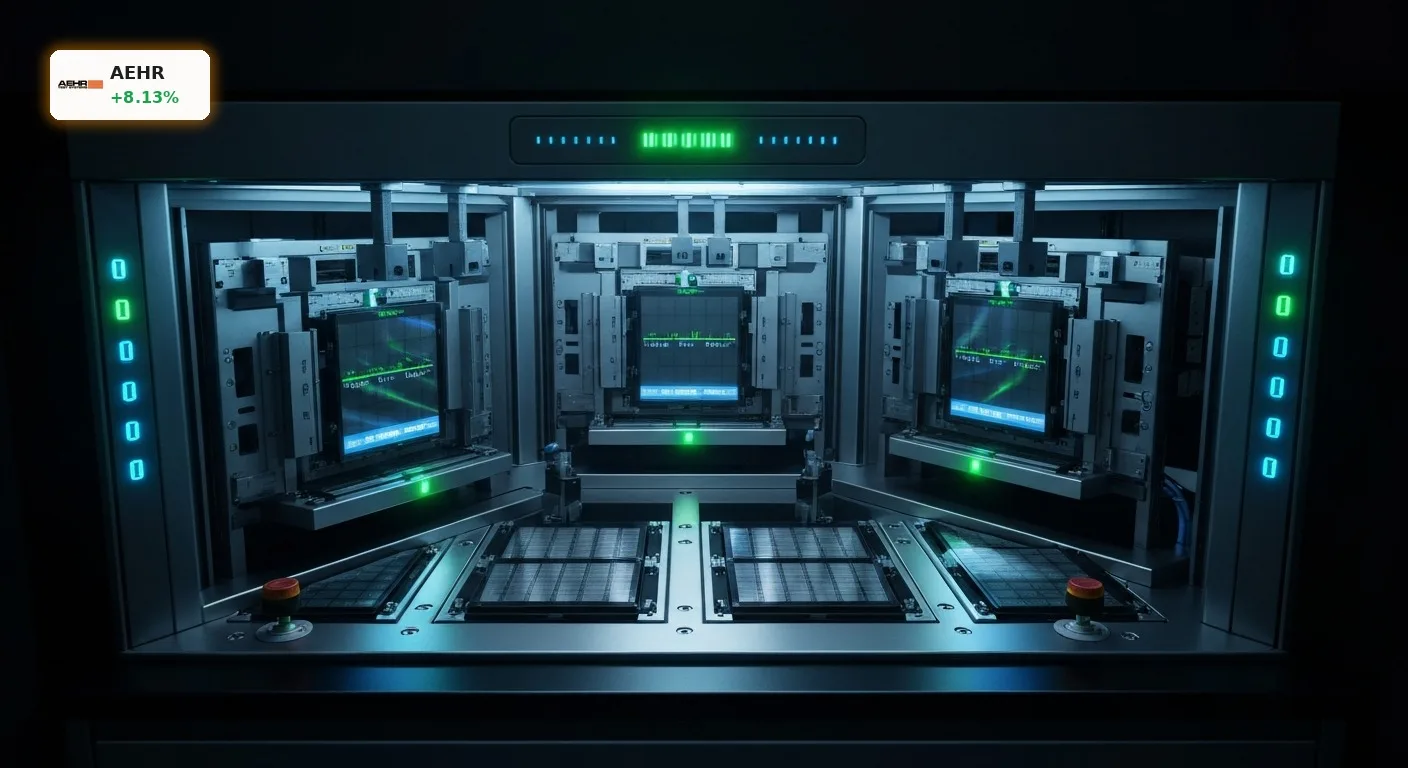 Aehr Test Systems Analyse: +8% Rallye durch KI-Boom und Jefferies-Empfehlung 3 Modernes Wafer-Level Burn-in-Testsystem für Halbleiterchip-Analyse von Aehr Test Systems.