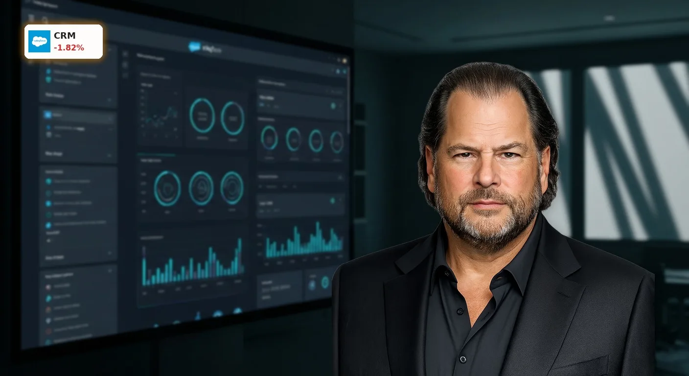 Detaillierte Ansicht einer modernen Salesforce Software-Oberfläche mit KI-gestützten Analysen und Datenvisualisierungen.