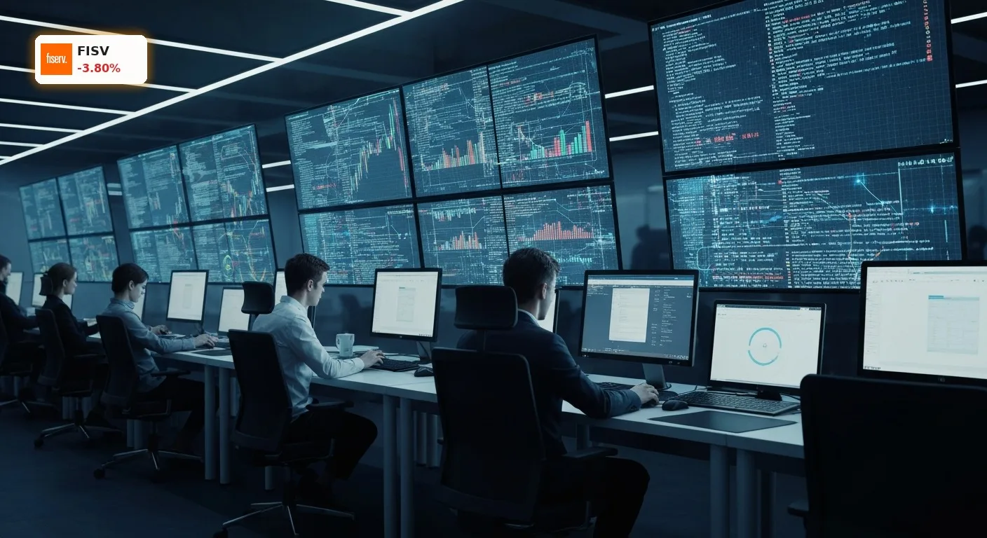 Fiserv Partnerschaft mit Flagstar Bank: -3.8% nach Finxact-Entscheidung 3 Moderne Finanztechnologie-Infrastruktur, symbolisiert die Fiserv Partnerschaft zur Bankmodernisierung.