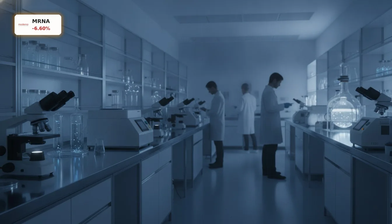 Hochmodernes Forschungslabor mit wissenschaftlicher Ausrüstung, symbolisiert Fortschritt in der Moderna Studie.
