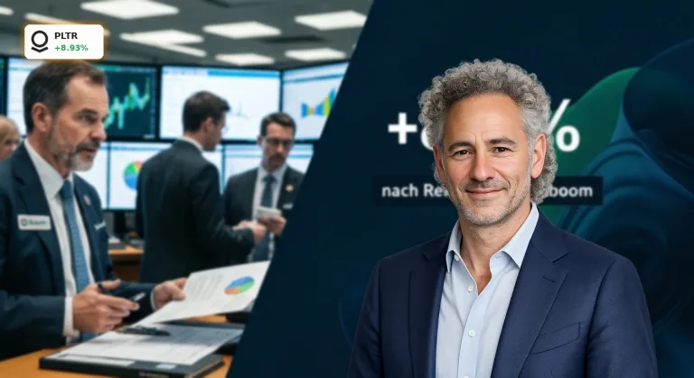 Palantir Quartalszahlen: +8,9% nach Rekord-Umsatzboom befeuern KI-Rallye