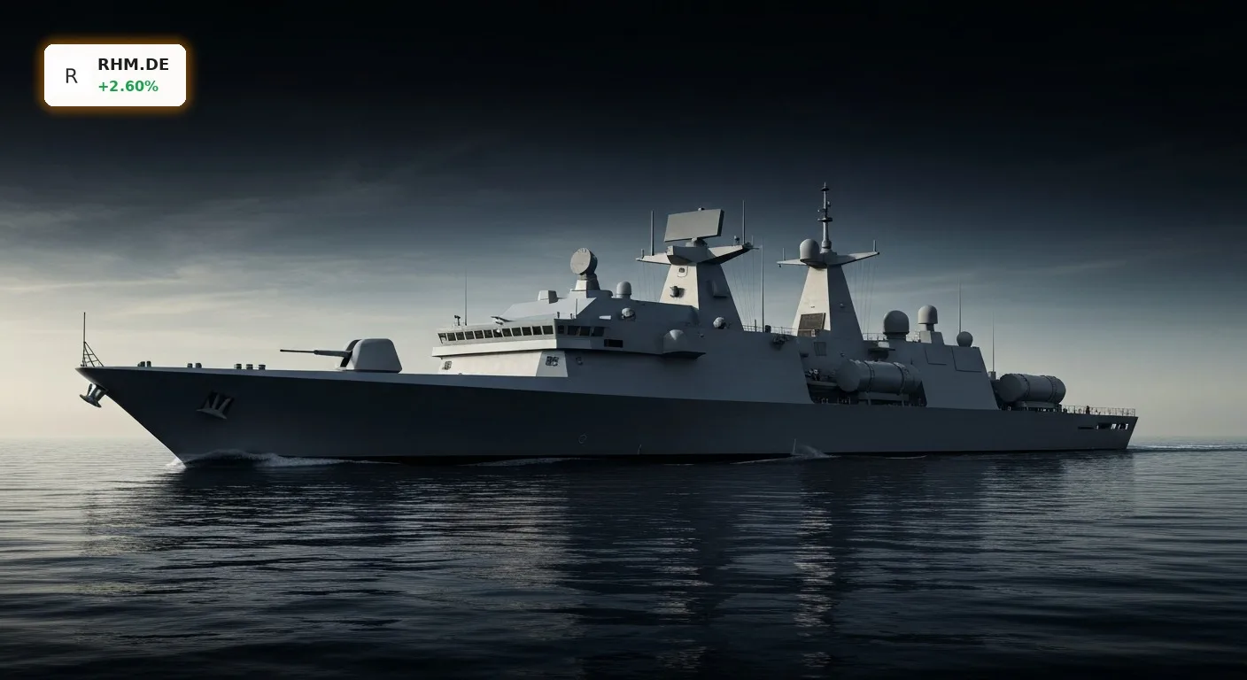 Rheinmetall Fregatte GMF140: Aktie steigt +2,6% vor erwartetem Q2-Boom