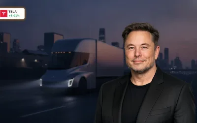 Tesla Kursbewegung: +5% Rallye dank Elon Musks Visionen für Energie & KI