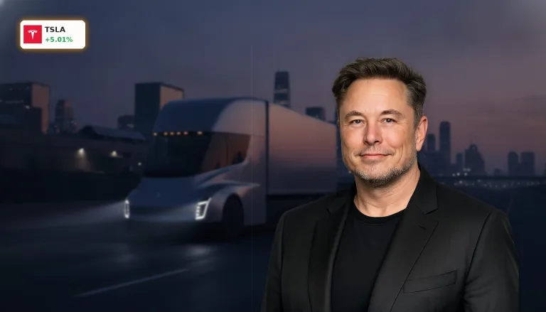 Tesla Kursbewegung: +5% Rallye dank Elon Musks Visionen für Energie & KI