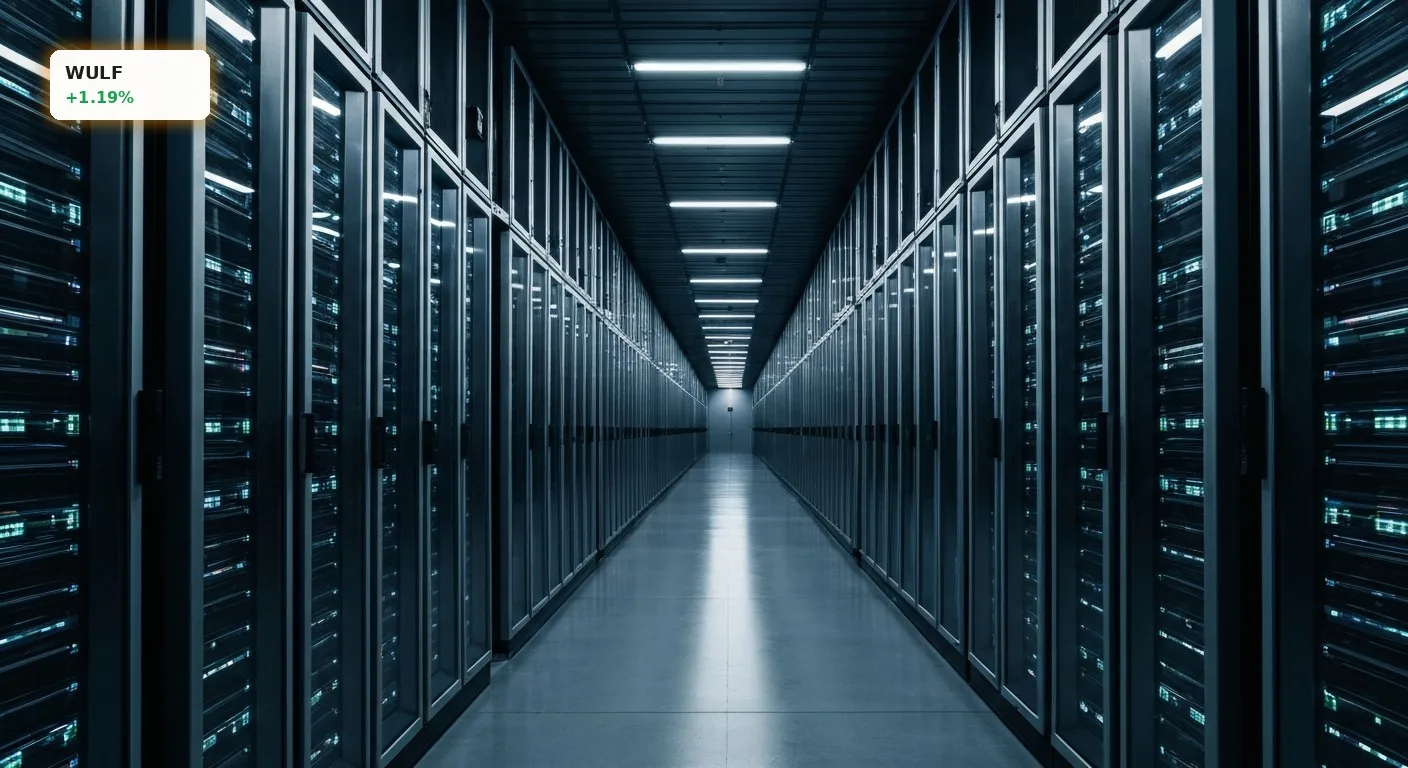 TeraWulf KI-Hosting: Markt reagiert verhaltener auf neue Deals 4 Serverräume eines modernen Rechenzentrums, die die Infrastruktur für TeraWulf KI-Hosting-Dienste darstellen.