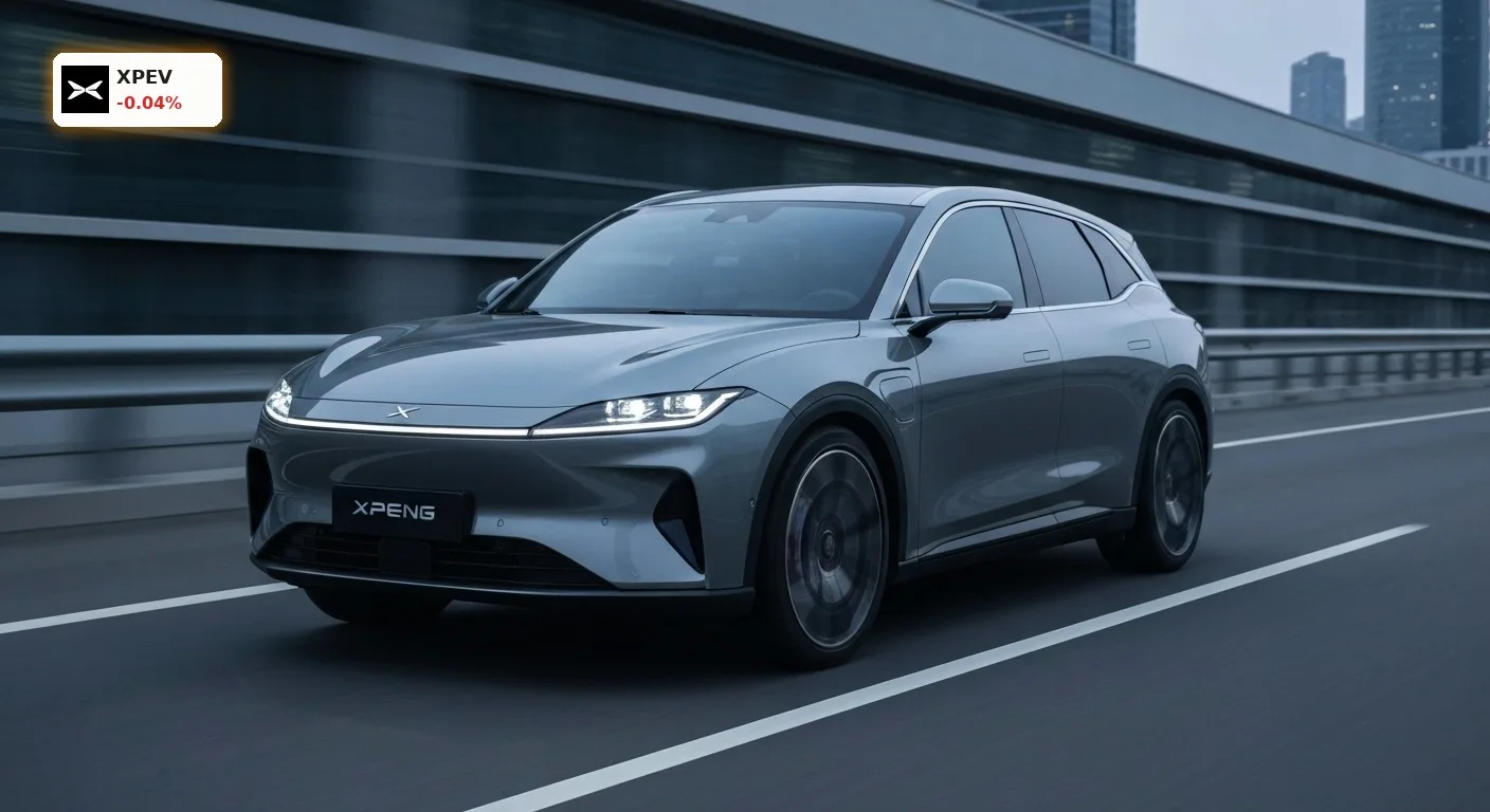 XPeng G9L: Neues SUV-Flaggschiff startet Vorbestellungen in China 3 Futuristischer XPeng G9L Elektro-SUV auf einer modernen Autobahn bei Sonnenuntergang