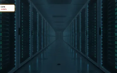 Cipher Mining Zinsen: -4.9% Schock für KI-Infrastruktur durch Zinsanstieg