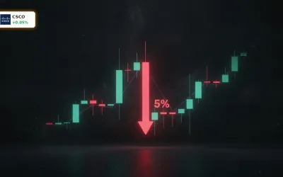 Cisco Kursziel: Aktie fällt um 5% trotz starker Prognose und KI-Boom