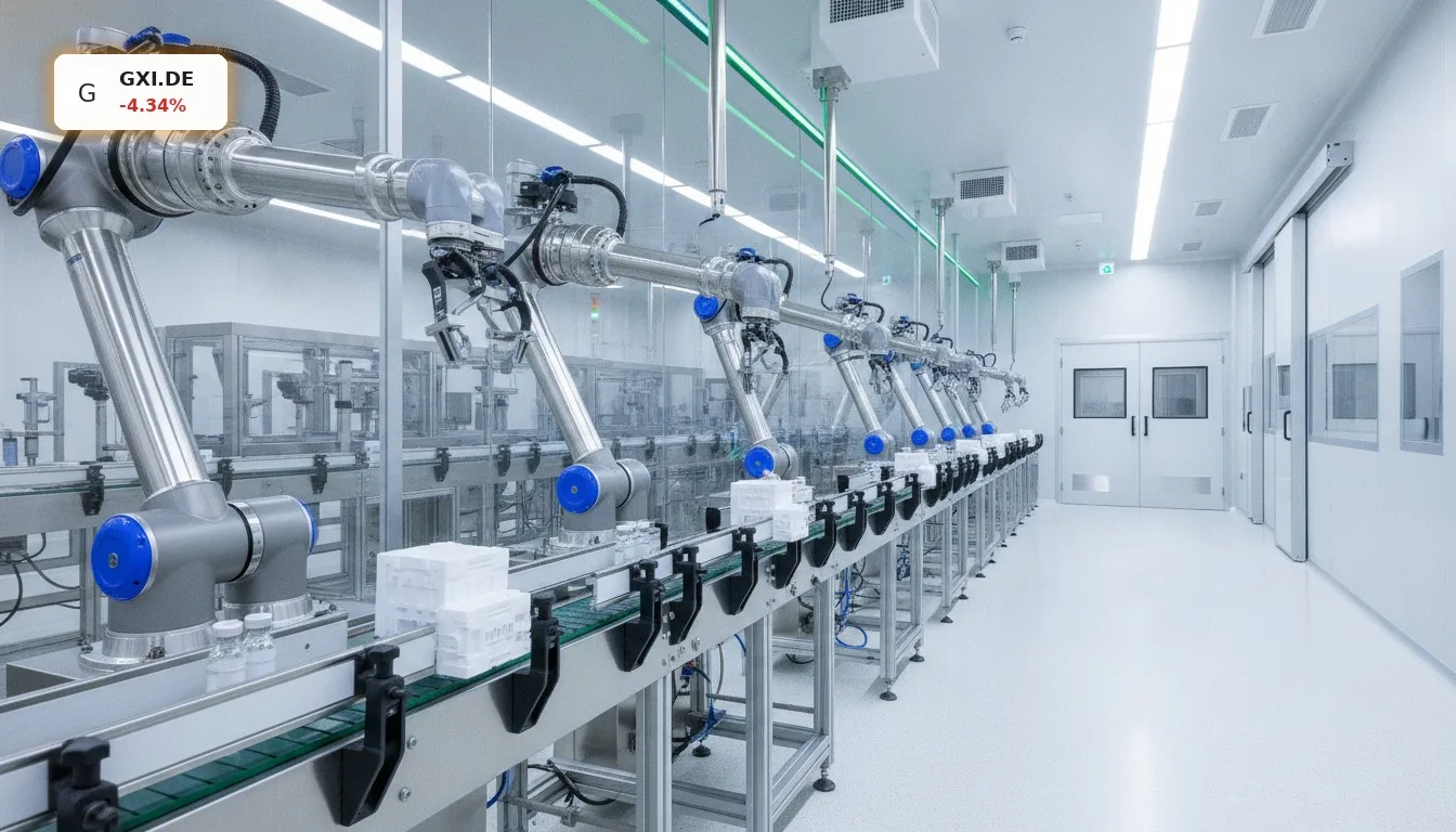 Hightech-Reinraumproduktion von pharmazeutischen Verpackungen und Medizinprodukten, relevant für Gerresheimer Hauptversammlung.