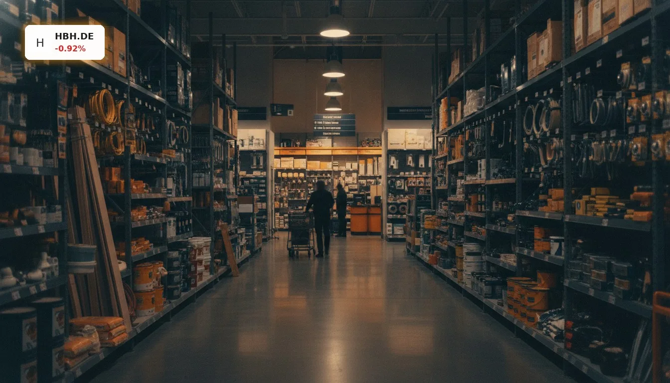 HORNBACH Holding Analyse: Quirin Privatbank bestätigt „Buy“-Empfehlung 4 Moderner Baumarkt mit breiten Gängen und vielen Produkten, der das Wachstumspotenzial der HORNBACH Holding Analyse widerspiegelt.