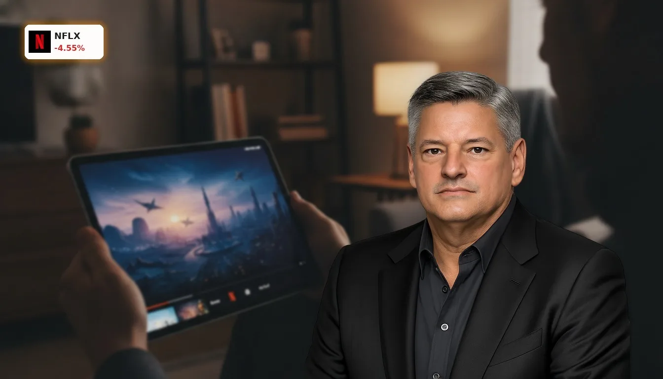 Netflix Preiserhöhung: -4,6% Kurs-Schock nach Abo-Anpassung in DE/UK 4 Tablet mit laufendem Netflix-Streaming-Dienst, der die Netflix Preiserhöhung für Abonnenten symbolisiert.