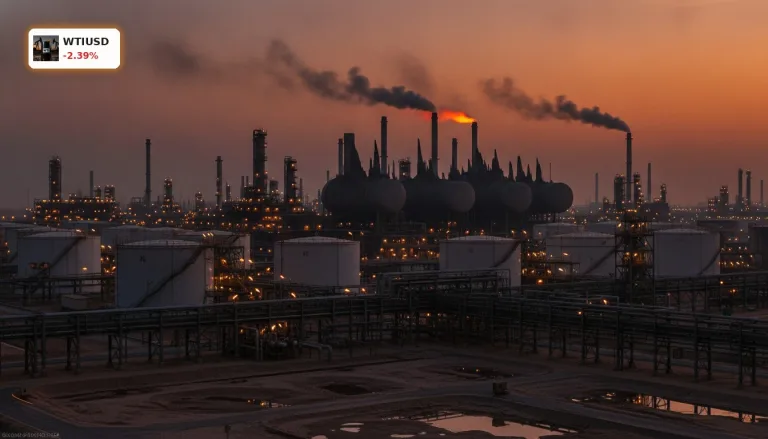 Ölpreise Naher Osten: Geopolitik treibt WTI Crude Oil um 2,39% in den Crash