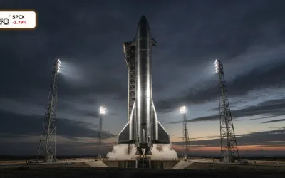SpaceX NASA: Starship-Verschiebung und Auftraege – Aktie fällt um 1.8%