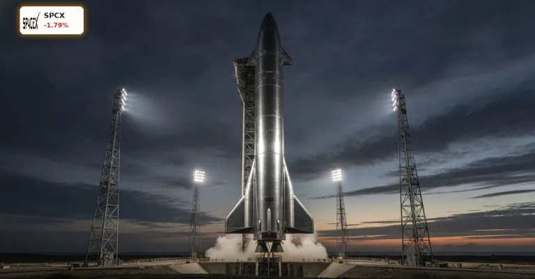 SpaceX NASA: Starship-Verschiebung und Auftraege – Aktie fällt um 1.8%