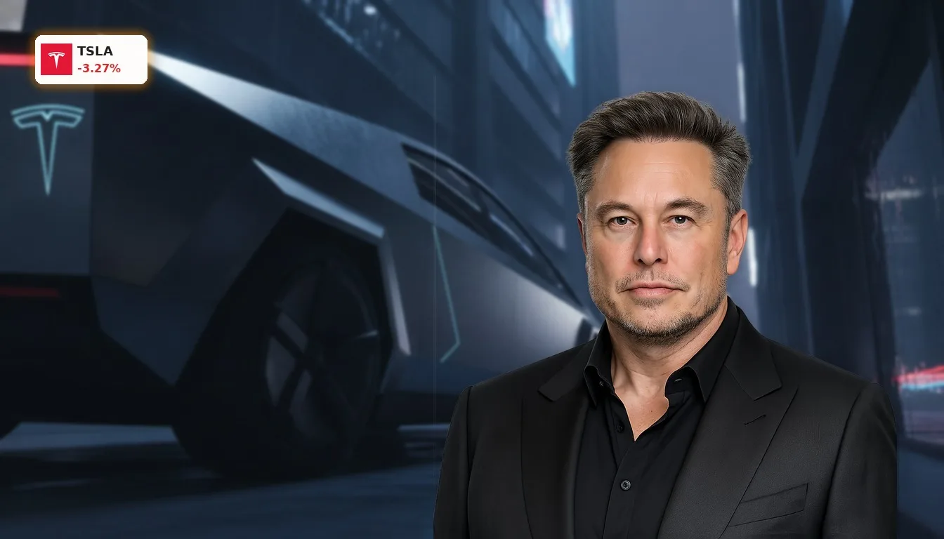 Futuristisches Tesla Cybercab, elegant inszeniert für den bevorstehenden Robotaxi-Launch.