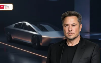 Tesla Cybercab Start: -6.3% Crash nach Robotaxi-Debüt in Austin