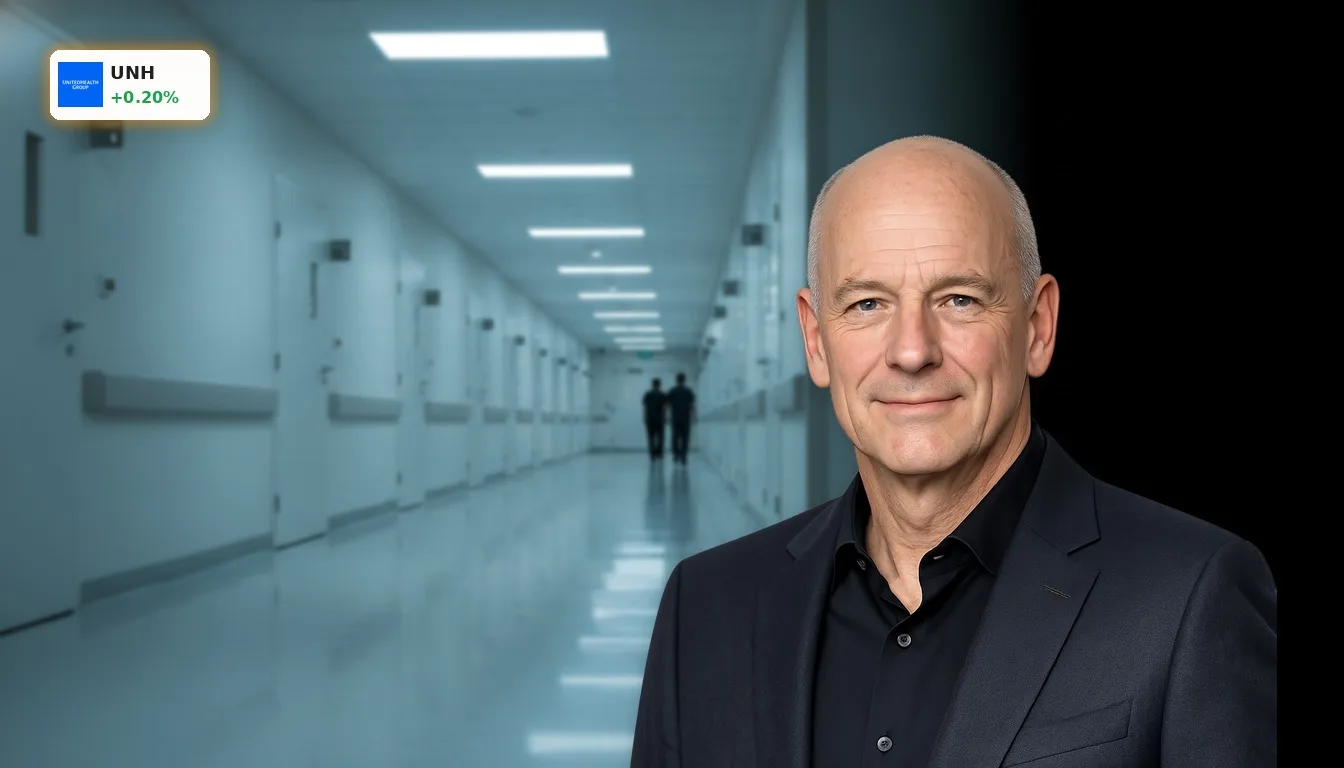 Moderner, steriler Krankenhausflur symbolisiert die steigenden UnitedHealth Kosten im Gesundheitswesen.