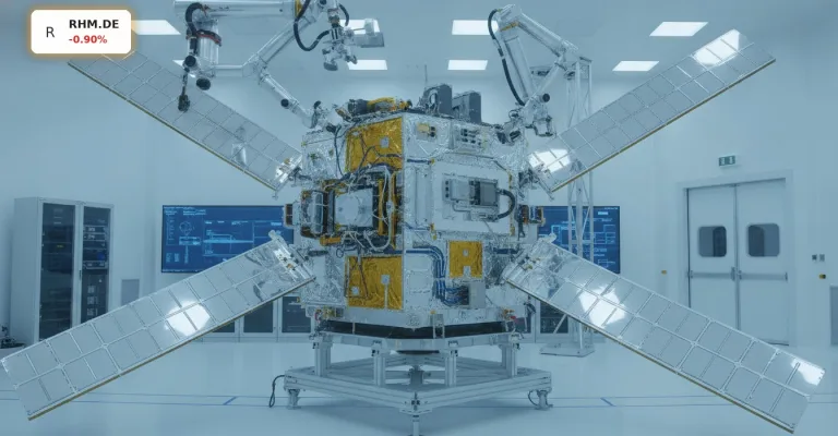 Rheinmetall Satellitenproduktion: Industrielle Fertigung in Neuss angelaufen