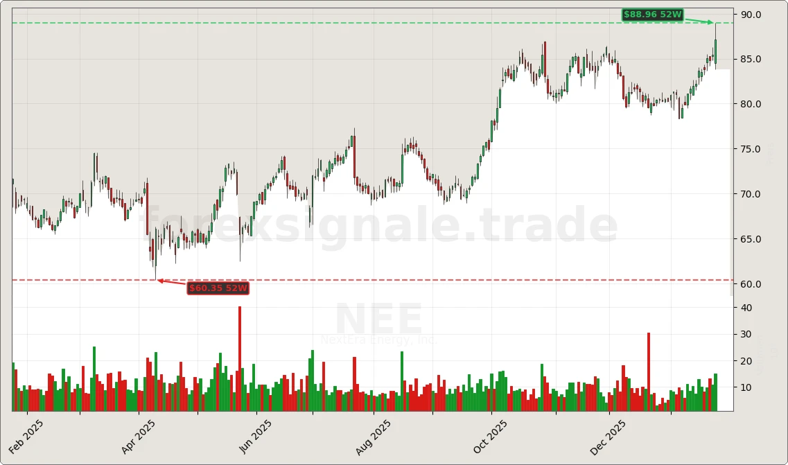 Trading Signale 307 NEE Chart