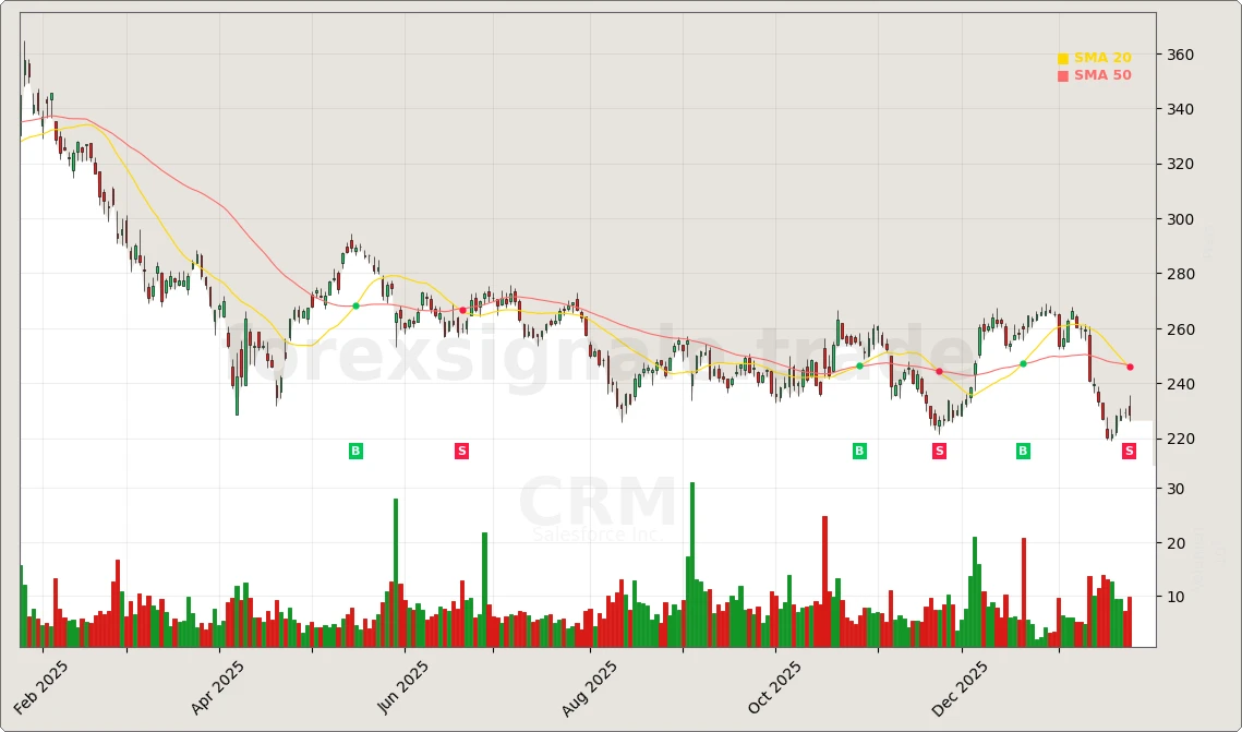 Trading Signale 317 CRM Chart