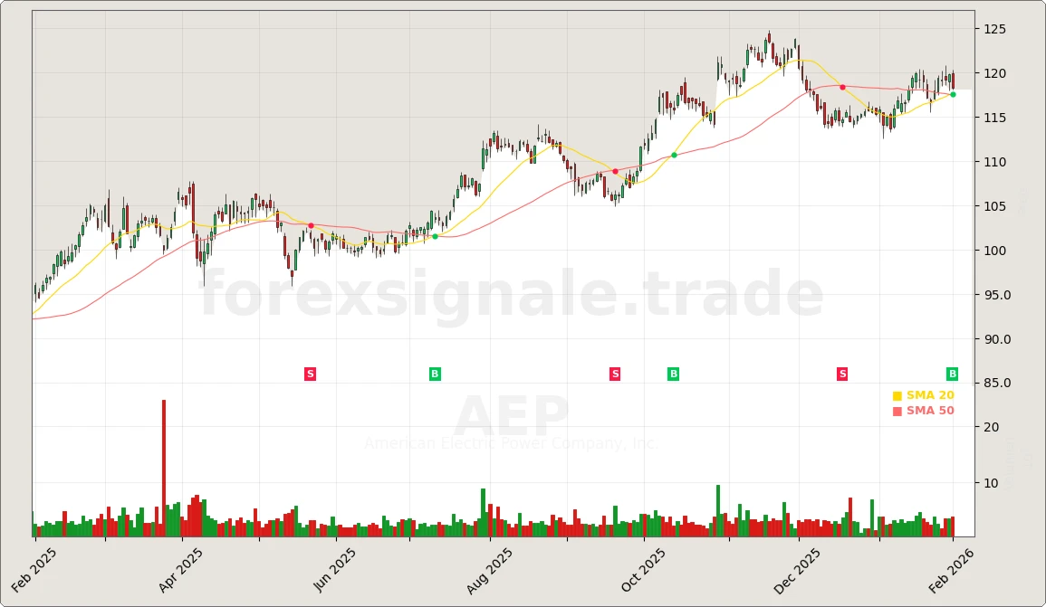 Trading Signale 03.02.26 115 AEP Chart