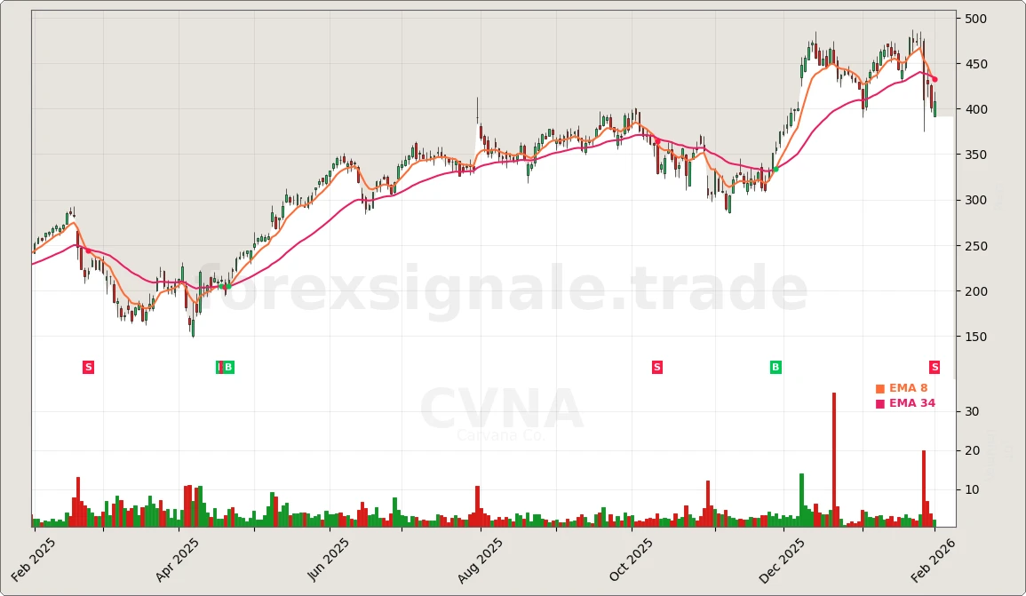 Trading Signale 03.02.26 113 CVNA Chart