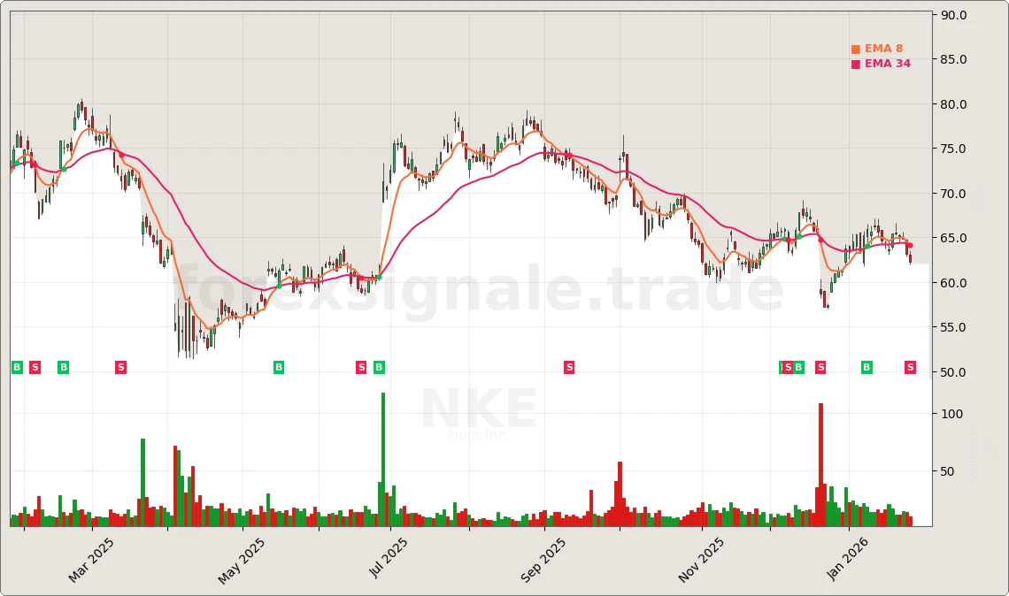 Trading Signale 248 NKE Chart